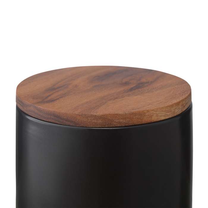 Банка для хранения керамическая, 350 мл, черная SMART SOLUTIONS KK-CR350B