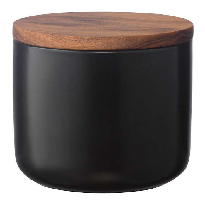 Банка для хранения керамическая, 350 мл, черная SMART SOLUTIONS KK-CR350B