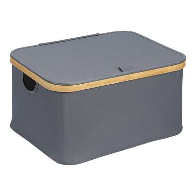 Корзина для белья neat low, 40x33x20 см, серая Smart Solutions SS0000155