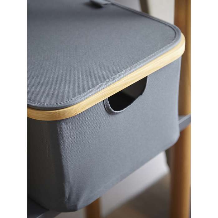 Корзина для белья neat low, 40x33x20 см, серая Smart Solutions SS0000155