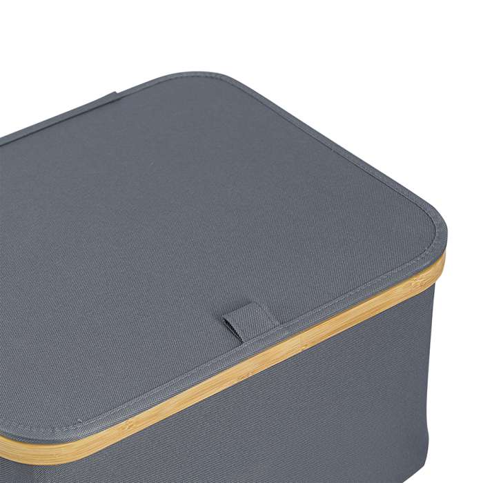 Корзина для белья neat low, 40x33x20 см, серая Smart Solutions SS0000155