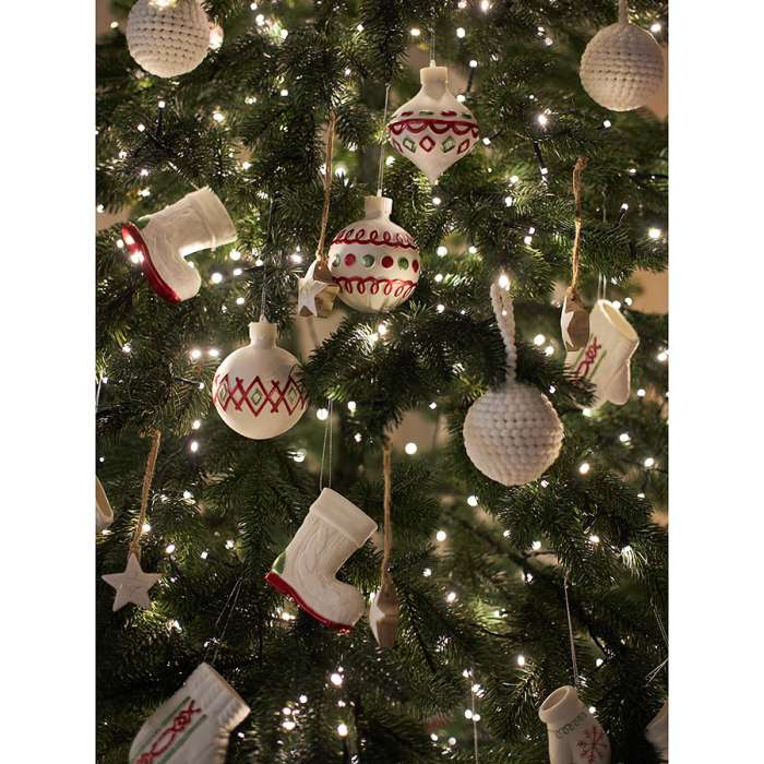 Набор ёлочных украшений fluffy white из коллекции new year essential, 3 шт. Tkano TK24-NY_DEC0016