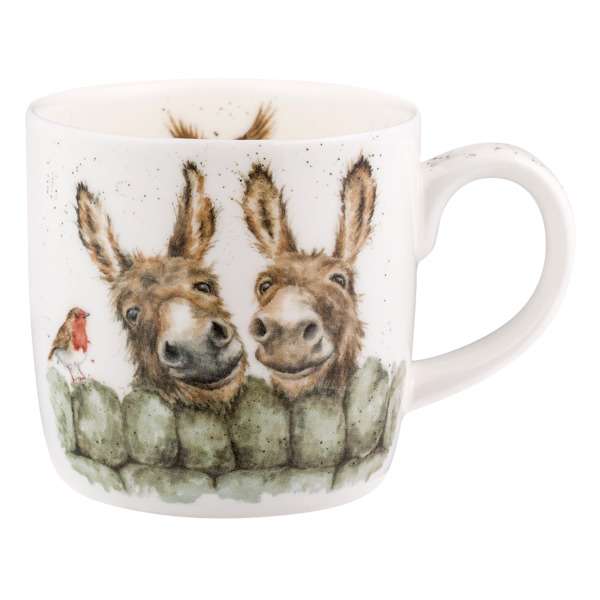 Кружка Royal Worcester Забавная фауна Ослики 310 мл, фарфор костяной