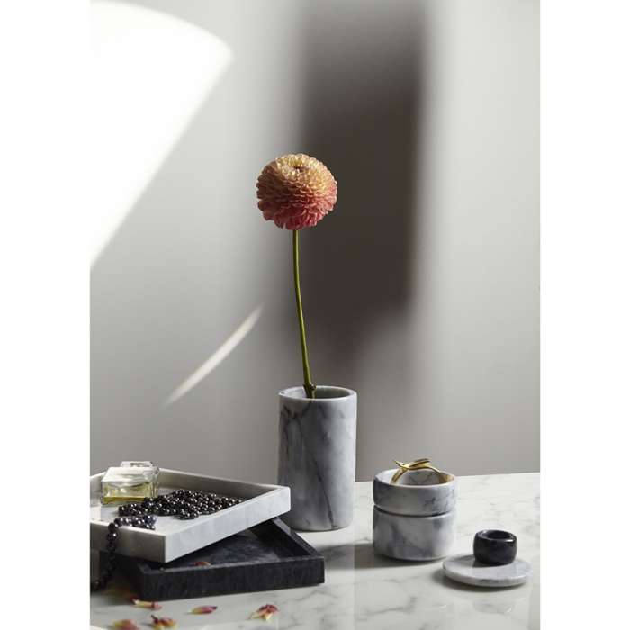 Органайзер для кухонных принадлежностей marm, D10х17 см, белый мрамор Liberty Jones LJ000027