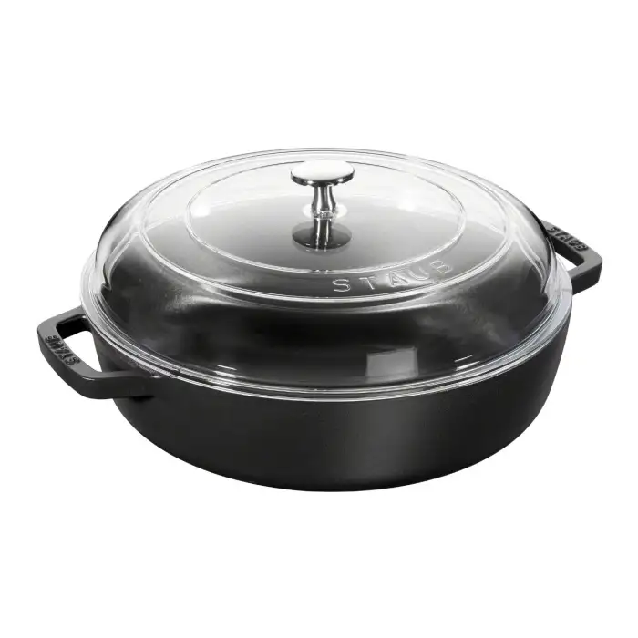 Сотейник со стеклянной крышкой, 26 см, черный STAUB 12722623