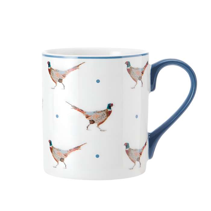 Кружка фарфоровая Pheasant Mikasa BLUE/WHITE 280 мл Kitchen Craft MKCANPHEAS