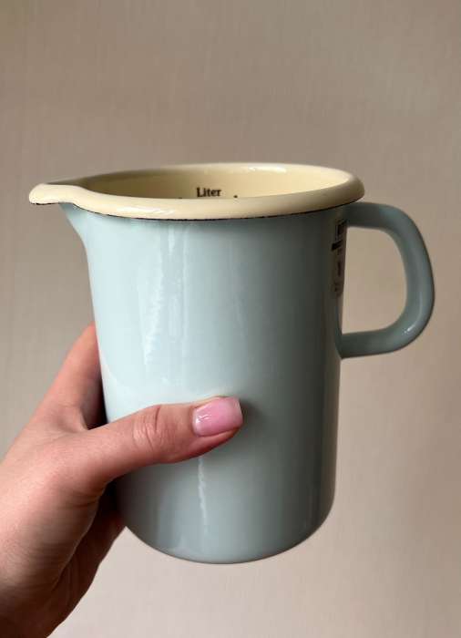 Кружка мерная УЦЕНКА 1 л бирюзовый PASTELL RIESS 0338-006-1