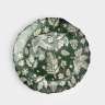 Блюдо, 22 см, стекло, зеленое, Еловые ветки, Granada ANNA LAFARG ANLAF-7532-S