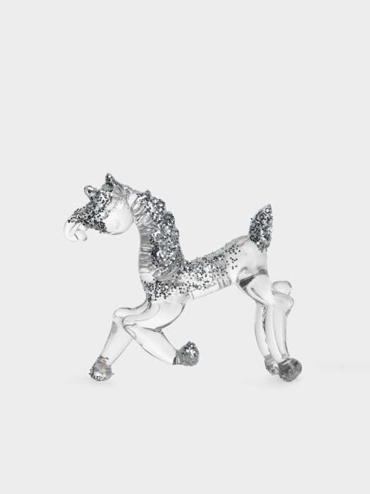 Статуэтка, 10х7 см, стекло, серебристая, Лошадка, Horse ANNA LAFARG ANLAF-DF24-KH158