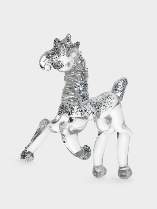 Статуэтка, 10х7 см, стекло, серебристая, Лошадка, Horse ANNA LAFARG ANLAF-DF24-KH158