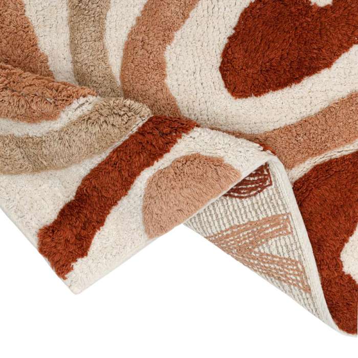 Коврик для ванной flow терракотового цвета из коллекции ethnic Tkano TK25-BM0001