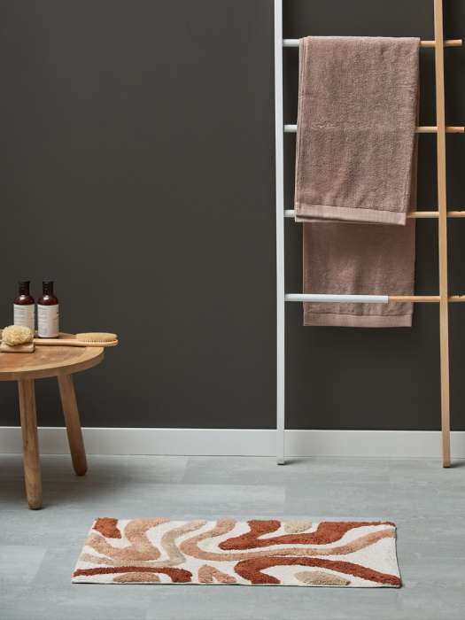 Коврик для ванной flow терракотового цвета из коллекции ethnic Tkano TK25-BM0001