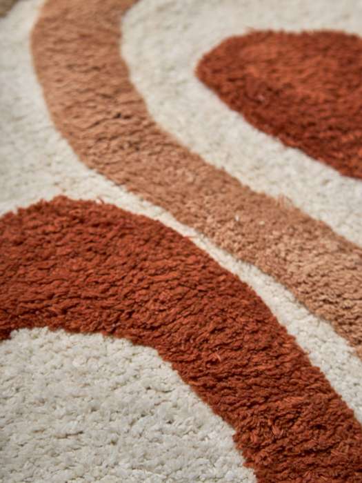 Коврик для ванной flow терракотового цвета из коллекции ethnic Tkano TK25-BM0001