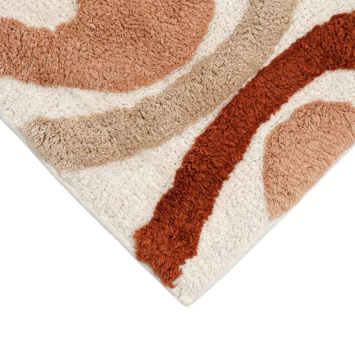 Коврик для ванной flow терракотового цвета из коллекции ethnic Tkano TK25-BM0001