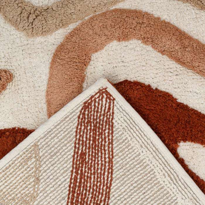 Коврик для ванной flow терракотового цвета из коллекции ethnic Tkano TK25-BM0001