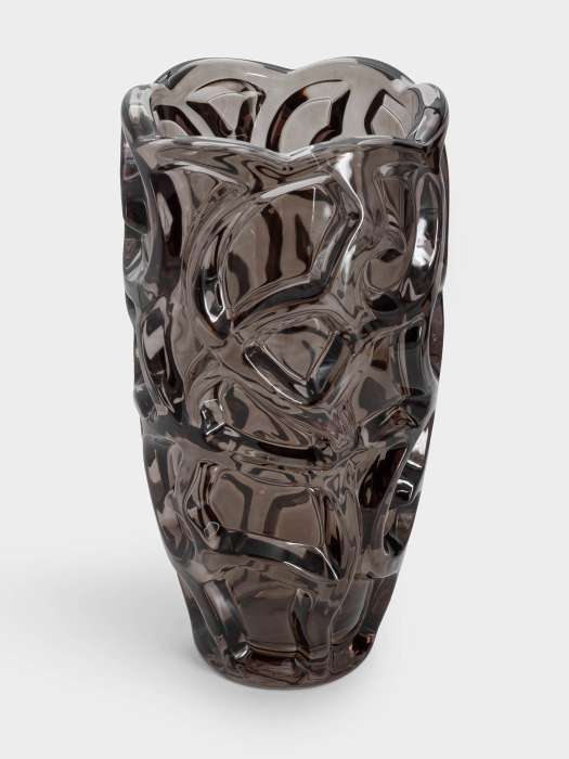 Ваза для цветов, 29 см, стекло Р, коричневая, Узоры, Galaxy ANNA LAFARG ANLAF-1766VSB-BR