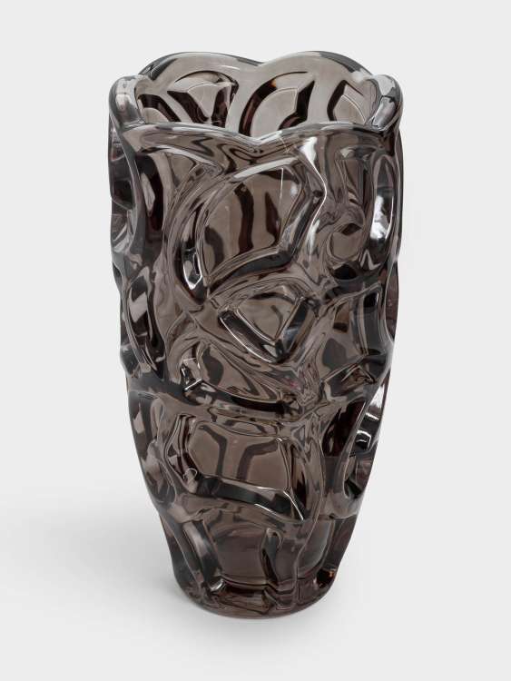 Ваза для цветов, 29 см, стекло Р, коричневая, Узоры, Galaxy  ANNA LAFARG ANLAF-1766VSB-BR