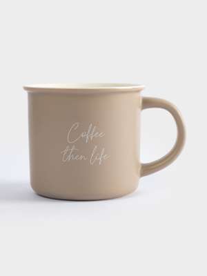 Кружка, 400 мл, керамика, бежевая, Retro ANNA LAFARG ANLAF-B10127