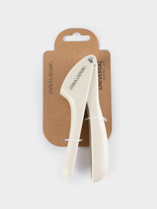 Пресс для чеснока, 16 см, пластик/сталь, серо-бежевый, Universal ANNA LAFARG ANLAF-KT212021-16