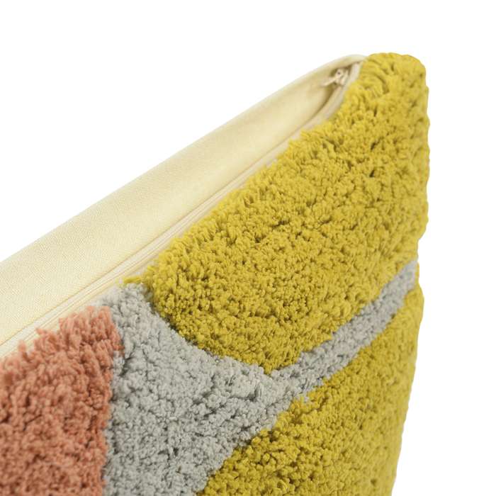 Чехол на подушку с рисунком tea plantation горчичного цвета из коллекции terra, 45х45 см Tkano TK22-CC0007