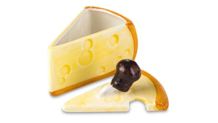 Чаша для сыра с крышкой Сыр 12х7х10 см, керамика EDELWEISS EDW-687