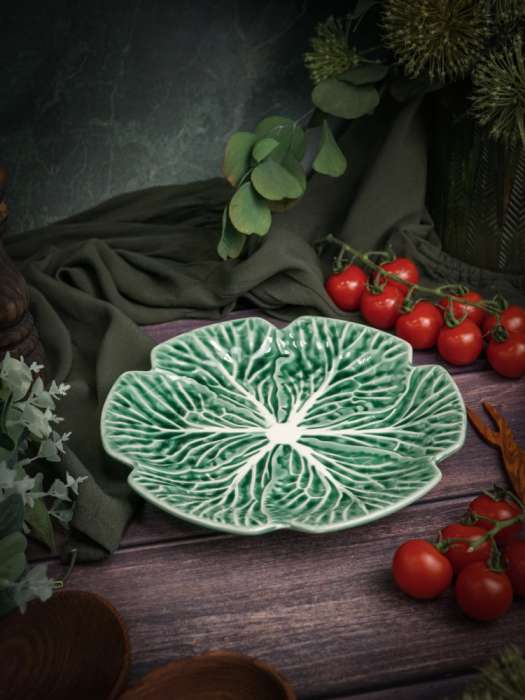 Тарелка d 21,5 см h 2,7 см, Cabbage CASA DI FORTUNA CDF CB07