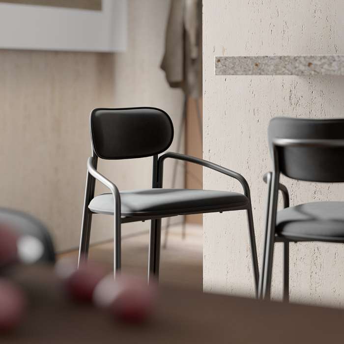 Стул барный ror, round, велюр, черный/серый LATITUDE RORBCHRBKVLRGR