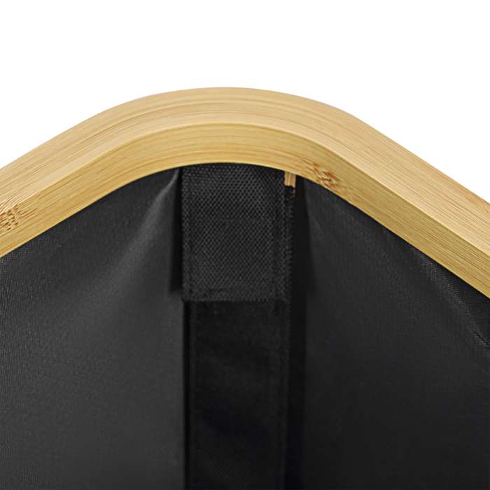 Корзина для белья neat low, 40x33x20 см, черная Smart Solutions SS0000156