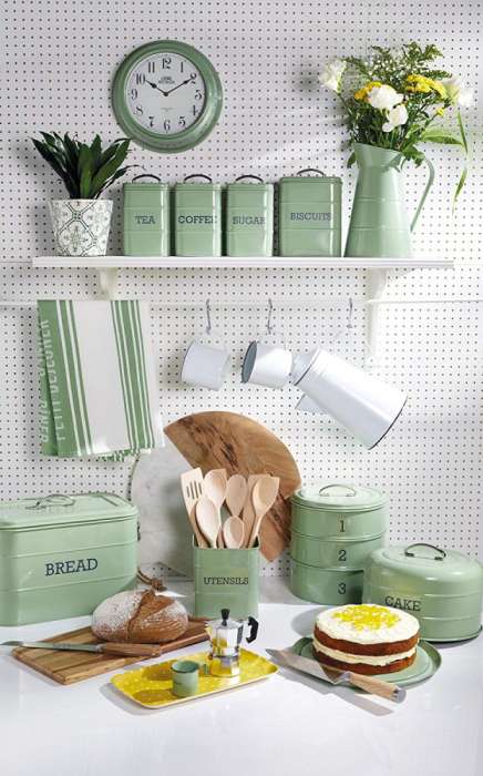 Емкость для хранения чая Living Nostalgia Green KITCHEN CRAFT LNTEAGRN