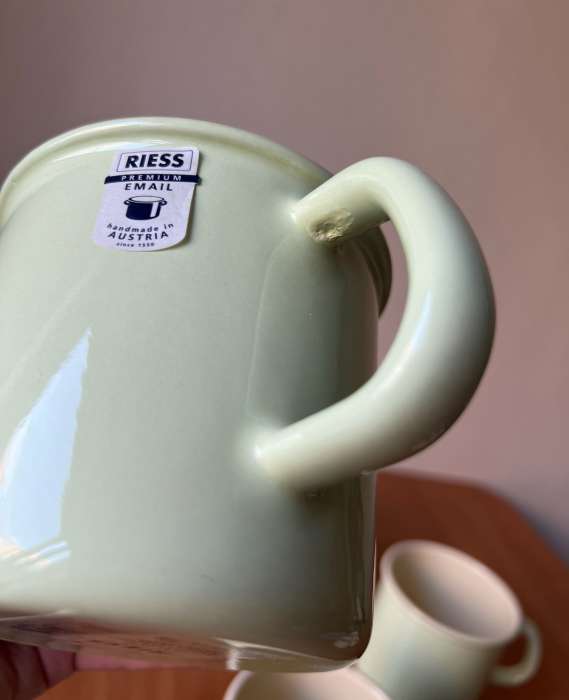 Кружка 11 см, 0,75 л УЦЕНКА пастель зелёный PASTELL RIESS 0223-006-1