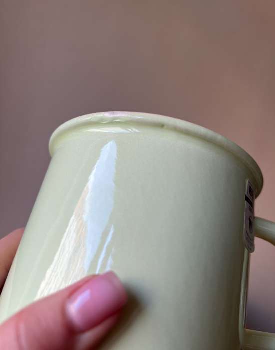 Кружка 11 см, 0,75 л УЦЕНКА пастель зелёный PASTELL RIESS 0223-006-1