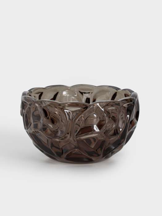 Салатник, 10х17 см, 1,1 л, стекло Р, коричневый, Узоры, Galaxy ANNA LAFARG ANLAF-ZZ1766-BR