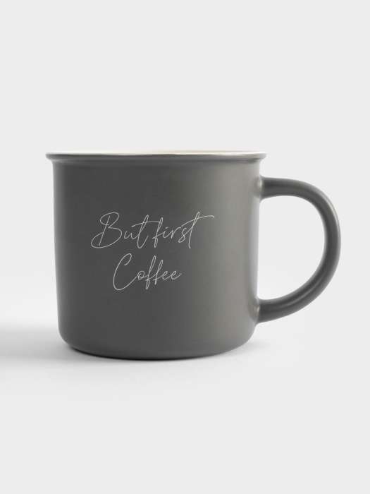 Кружка, 400 мл, керамика, серая, Retro ANNA LAFARG ANLAF-B10127-1