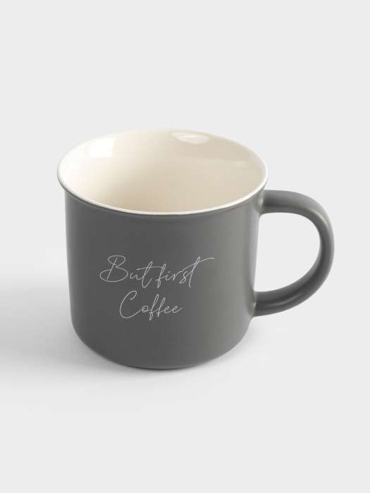 Кружка, 400 мл, керамика, серая, Retro ANNA LAFARG ANLAF-B10127-1