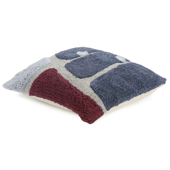 Чехол на подушку с рисунком tea plantation серо-синего цвета из коллекции terra, 45х45 см Tkano TK22-CC0008