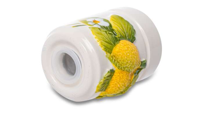 Набор для соли и перца Лимоны и цветы h6 см,  керамика EDELWEISS EDW-325R