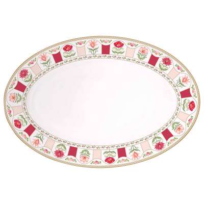 Блюдо овальное flowery, 35х23,5 см Easy Life R1316#FLRY