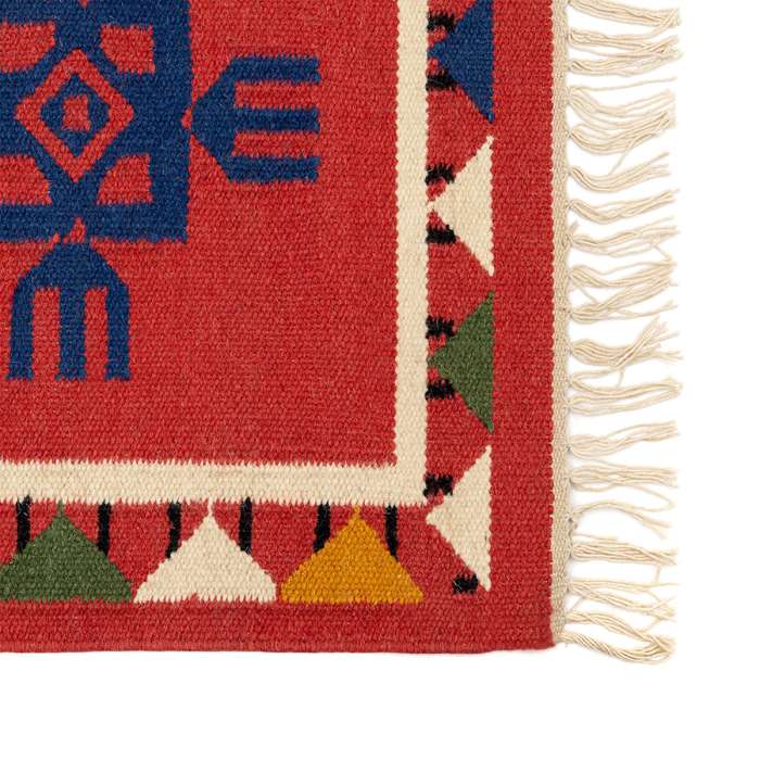 Ковер из шерсти по мотивам чувашских орнаментов из коллекции cultural heritage, 120х180 см Tkano TK24-DR0014