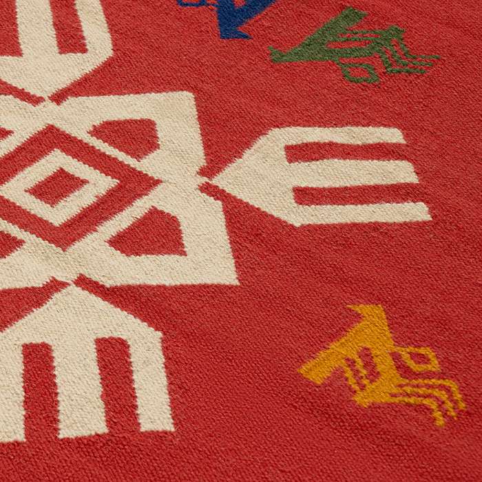 Ковер из шерсти по мотивам чувашских орнаментов из коллекции cultural heritage, 120х180 см Tkano TK24-DR0014