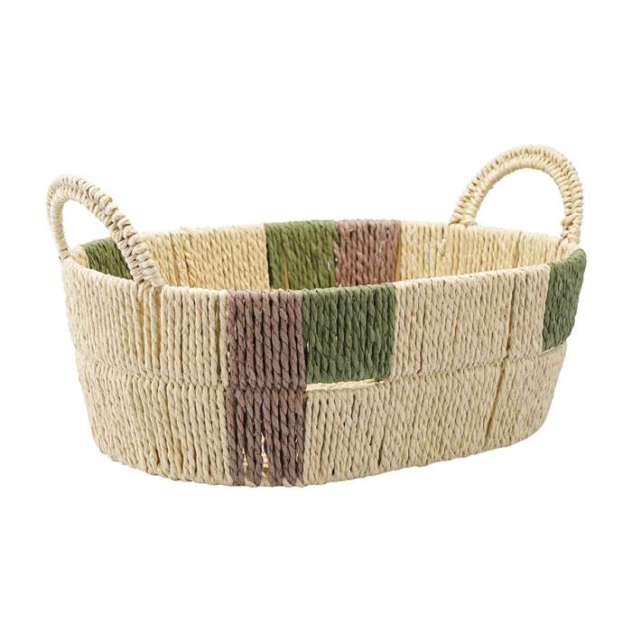 Корзина плетеная овальная bodhran nature из коллекции ethnic, размер l Tkano TK24-ST_BA0013