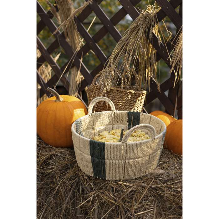 Корзина плетеная овальная bodhran nature из коллекции ethnic, размер l Tkano TK24-ST_BA0013