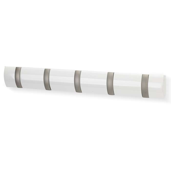 Вешалка настенная flip, 50,8 см, белая, 5 крючков UMBRA 318850-660