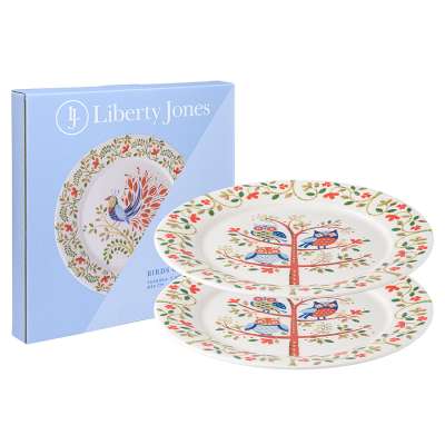 Набор тарелок owl из коллекции birds of paradise в подарочной упаковке, D28 см, 2 шт. Liberty Jones LJ0000313