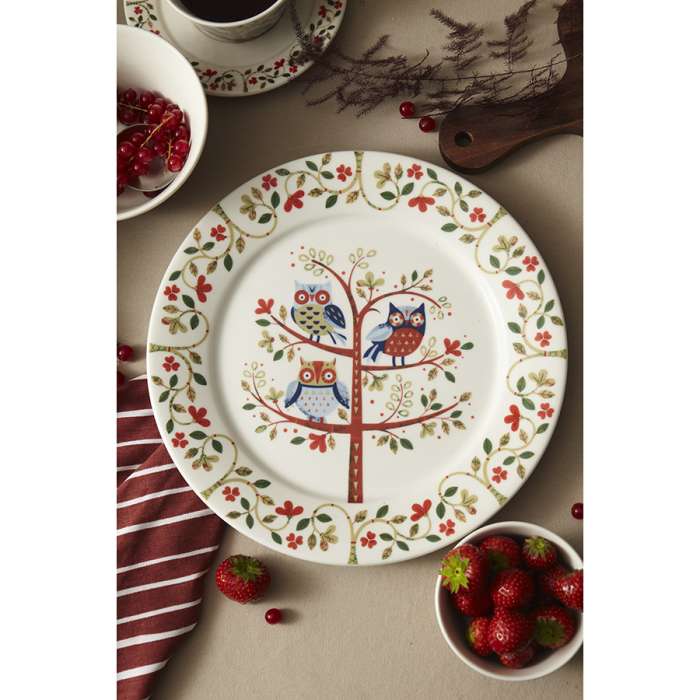 Набор тарелок owl из коллекции birds of paradise в подарочной упаковке, D28 см, 2 шт. Liberty Jones LJ0000313