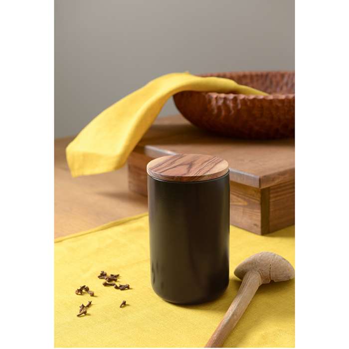 Банка для хранения керамическая, 750 мл, черная SMART SOLUTIONS KK-CR750B