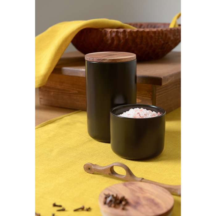 Банка для хранения керамическая, 750 мл, черная SMART SOLUTIONS KK-CR750B