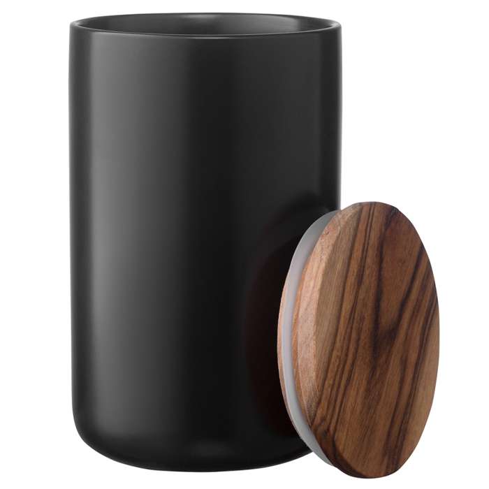 Банка для хранения керамическая, 750 мл, черная SMART SOLUTIONS KK-CR750B