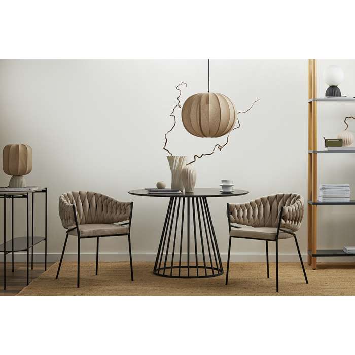 Лампа настольная texture rib, 27х39 см, бежевая Bergenson Bjorn BB0000573