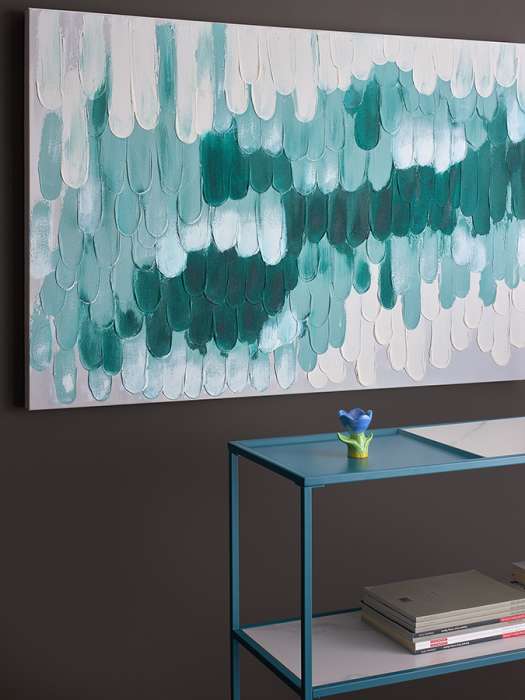 Панно декоративное с ручной росписью by feel, 120х80 см, индиго Bergenson Bjorn BB0000955