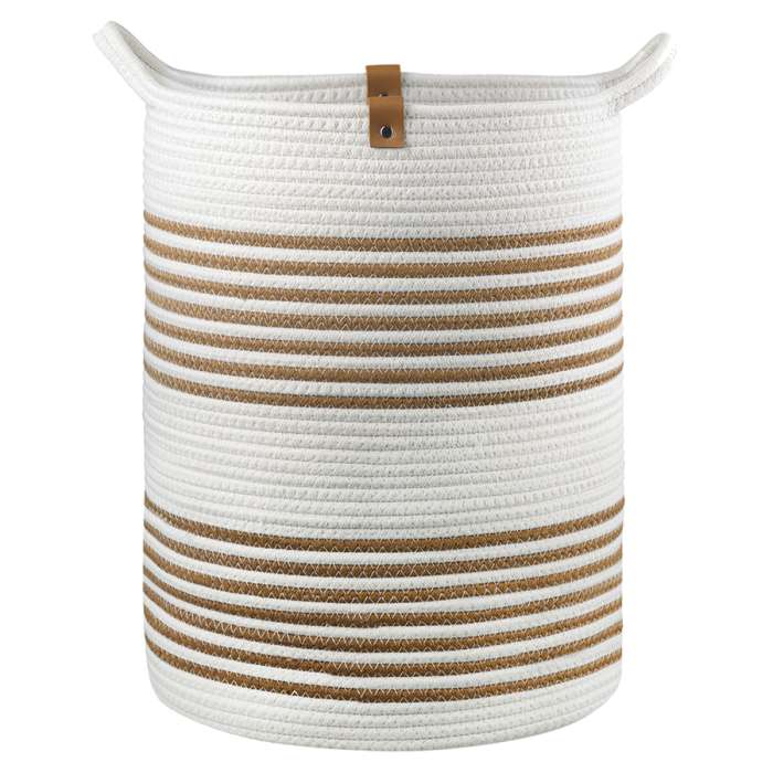 Корзина для хранения Thea Ø35х48 см, бежевая/горчичная Bergenson Bjorn TL-BB-BSKTH-CTN-35